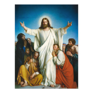 Christus Consolator door Carl Bloch Foto Afdruk