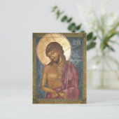 Christus de bruidegom Offerkoningsicoon Briefkaart (Staand voorkant)