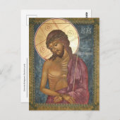 Christus de bruidegom Offerkoningsicoon Briefkaart (Voorkant / Achterkant)