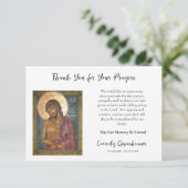 Christus de Bruidegom Orthodoxe Christelijke begra Bedankkaart (Staand voorkant)