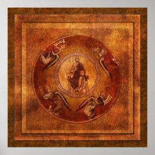 Christus de Christelijke Iconografie van de pantok Poster