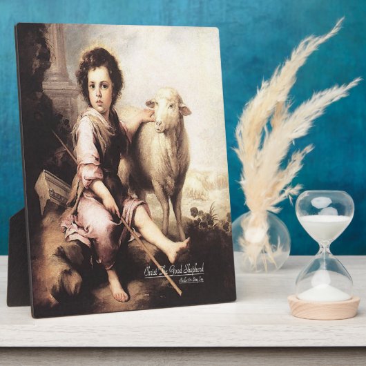 Christus De Goede Shepherd Fotoplaat (Zijkant)