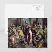 Christus De handelaren besturen uit de tempel Briefkaart (Voorkant / Achterkant)