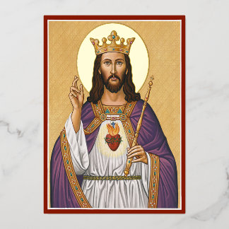 Christus de Koning Folie Uitnodiging