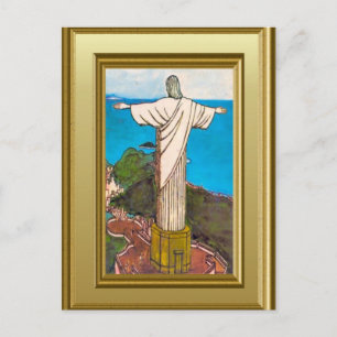 Christus de koning Rio de Janeiro Briefkaart