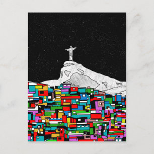 Christus de Redeemer Favela Briefkaart