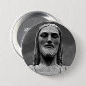 Christus de Redeemer Ronde Button 7,6 Cm (Voorkant /achterkant)