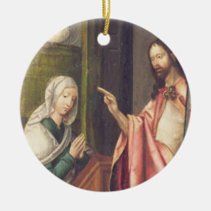 Christus de Redeemer zeggende een vrouw (paneel) Keramisch Ornament
