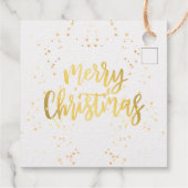 Christus De Savior is Christelijk Nativiteitsgoud Bedankjes Labels (Achterkant)