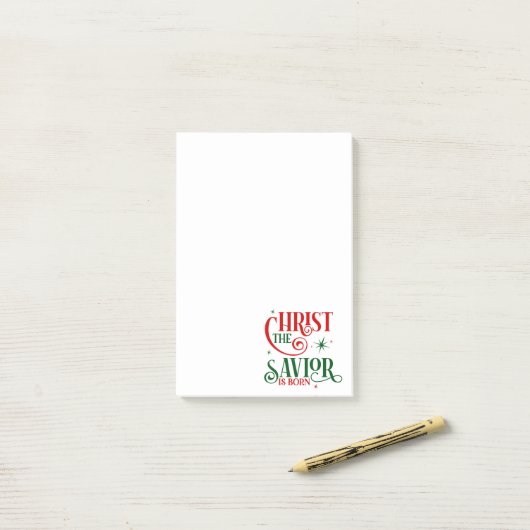 Christus de Savior is geboren Post-it® Notes (Op bureau)