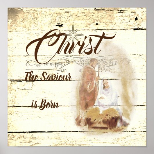 Christus de Savior is geboren Poster (Voorkant)
