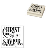 Christus de Savior is geboren Rubberstempel (Gestempeld)