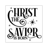 Christus de Savior is geboren Rubberstempel (Afrduk)