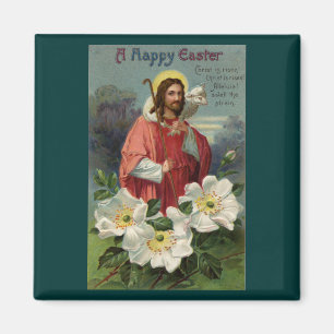 Christus de Shepherd met Lamb  Pasen Magneet