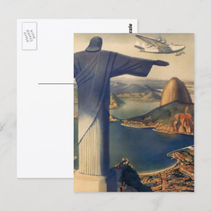 Christus de Verlosser-beeld, Rio De Janeiro, Brazi Briefkaart