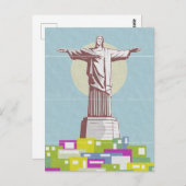 Christus de Verlosser Reisposter Favela Briefkaart (Voorkant / Achterkant)