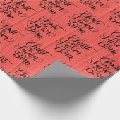 Christus de Verlosser wordt geboren in rood nephou Cadeaupapier (Hoek)