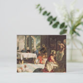 Christus De voeten van de Disciples wassen 2 Briefkaart (Staand voorkant)