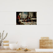 Christus De voeten van de Disciples wassen 2 Poster (Keuken)