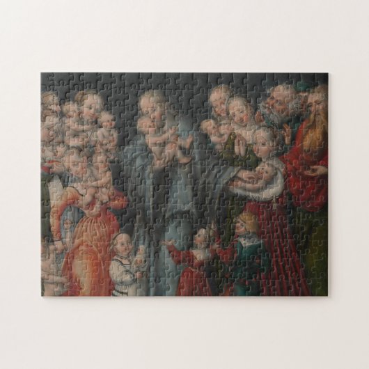 Christus die de kinderen verstikt legpuzzel (Horizontaal)