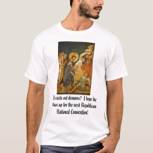 Christus die Demons uitgiet T-shirt