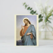 Christus die door Ary Scheffer over Jerusalem huil Briefkaart (Staand voorkant)