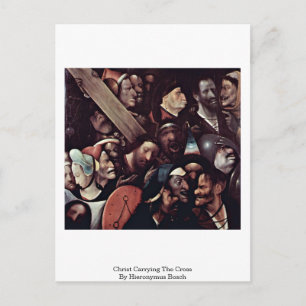 Christus die het kruis draagt. Door Hieronymus Bos Briefkaart
