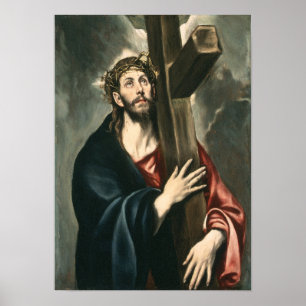Christus die het Kruis draagt (Licht 2) Poster