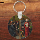 Christus die het kruis draagt sleutelhanger (Voorkant)