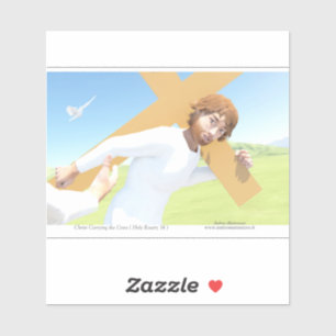 Christus die het Kruis draagt  Sticker