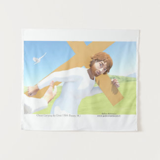 Christus die het Kruis draagt Wandkleed