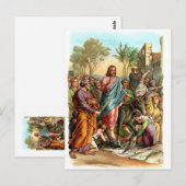 Christus die Jeruzalem ingaan Briefkaart (Voorkant / Achterkant)