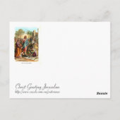 Christus die Jeruzalem ingaan Briefkaart (Achterkant)