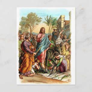 Christus die Jeruzalem ingaan Briefkaart