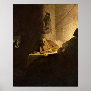 Christus door Rembrandt Harmenszoon van Rijn Poster