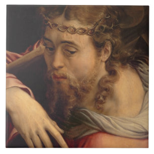 Christus Draag het Kruis, 1540-45 (olie op het pan Tegeltje