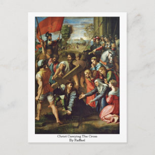 Christus draagt het kruis bij Raffael Briefkaart