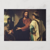 Christus en de jonge Rich Ruler van Carl Bloch Pos Briefkaart (Voorkant)