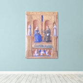 Christus en de Maagd Mary Enthroned Canvas Afdruk (Insitu (Houten vloer))