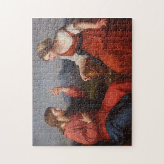 Christus en de Samaritaanse vrouw, Angelica Kauffm Legpuzzel (Verticaal)