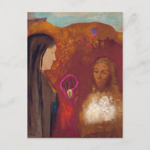 Christus en de Samaritaanse vrouw van Odilon Redon Briefkaart