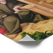 Christus en de vrouw van Samaria bij Jacob's Well Poster (Hoek)