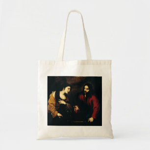 Christus en de vrouw van Samaria Tote Bag