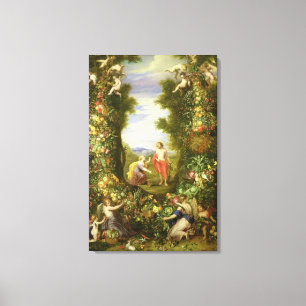 Christus en Mary Magdalene Canvas Afdruk