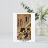 Christus en Mary Magdalene door Duccio Briefkaart (Staand voorkant)