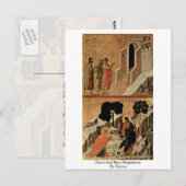 Christus en Mary Magdalene door Duccio Briefkaart (Voorkant / Achterkant)