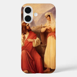 Christus en Samaritan van Christelijke Schleisner iPhone 16 Hoesje