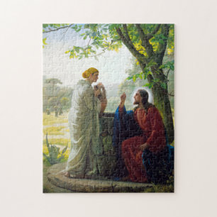 Christus en Samaritan Woman door Carl Bloch Legpuzzel