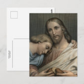 Christus en St. John door Ary Scheffer Briefkaart (Voorkant / Achterkant)