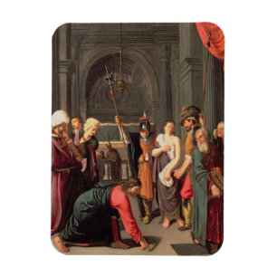 Christus en vrouw in overspel magneet